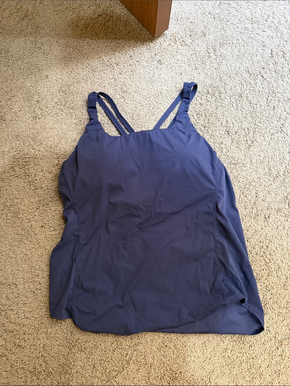 HALARA Navy Blue Double-Strap Camisole